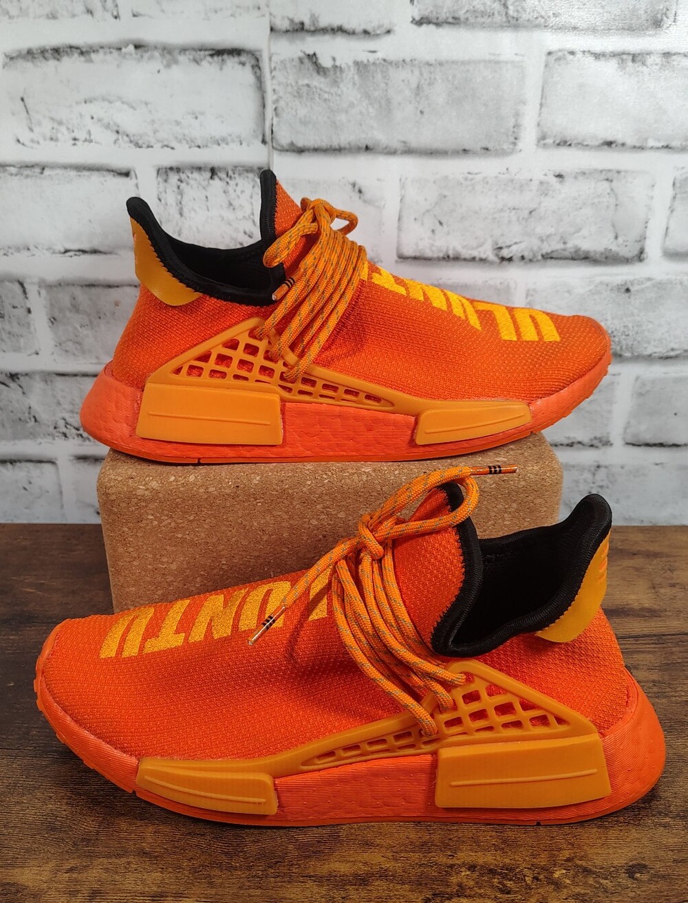 Adidas Pharrell Williams NMD Human Race Uluntu Orange Men's Size 6.5 GY0095